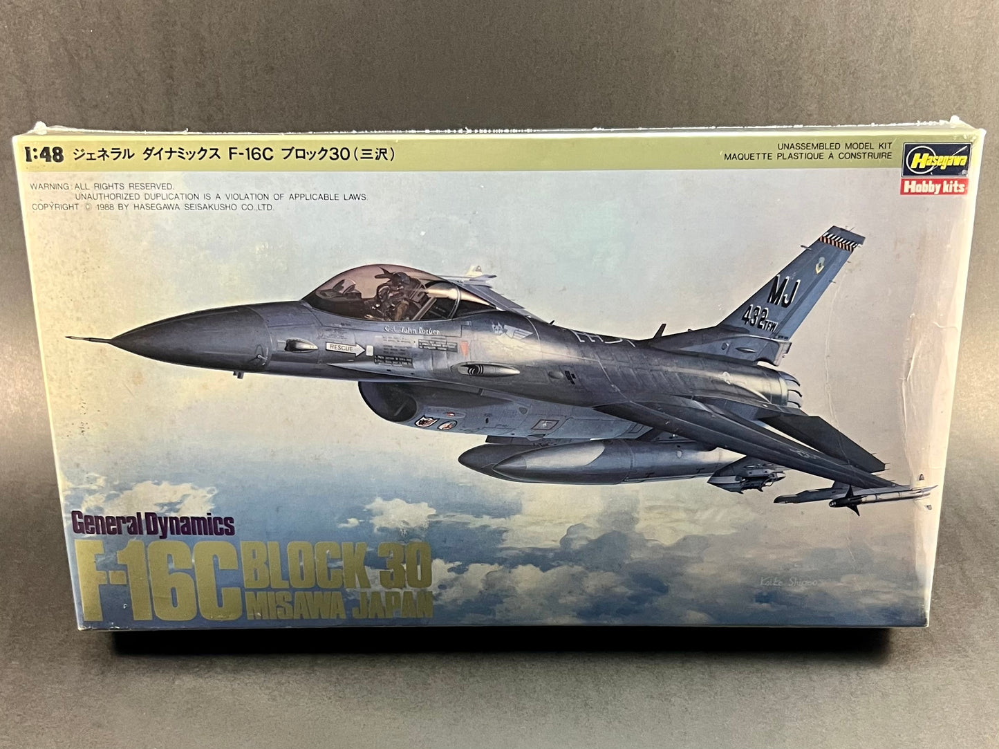 Hasegawa Model Kit V4 1:48 Scale General Dynamics F-16C Fighting Falcon Block 30 Misawa Japan