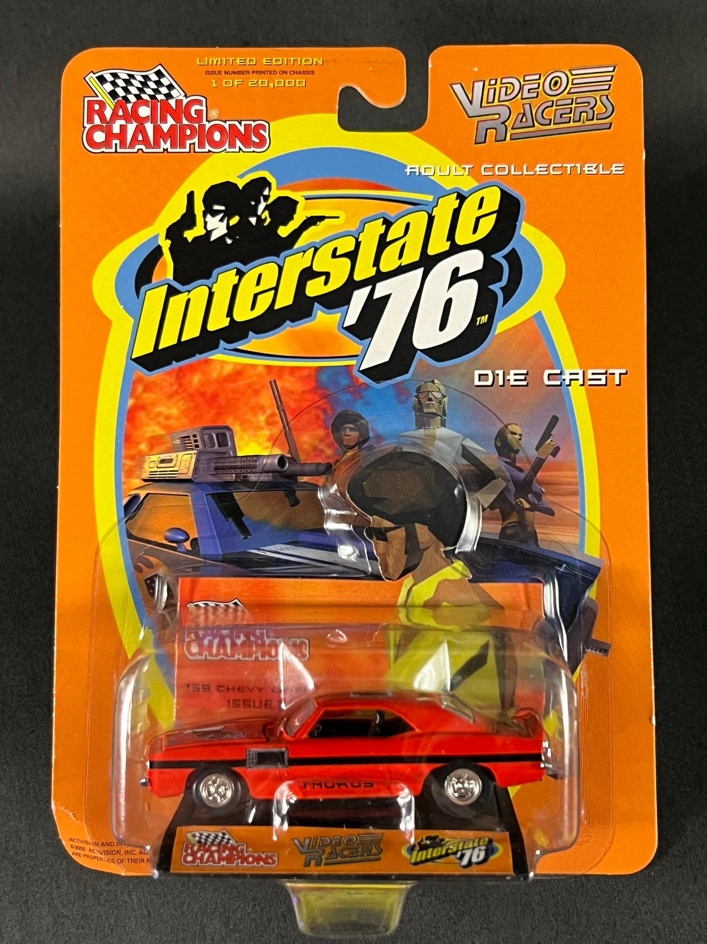 Racing Champions 2000 Video Racers Interstate '76 #4 '69 Chevy Camaro, Red