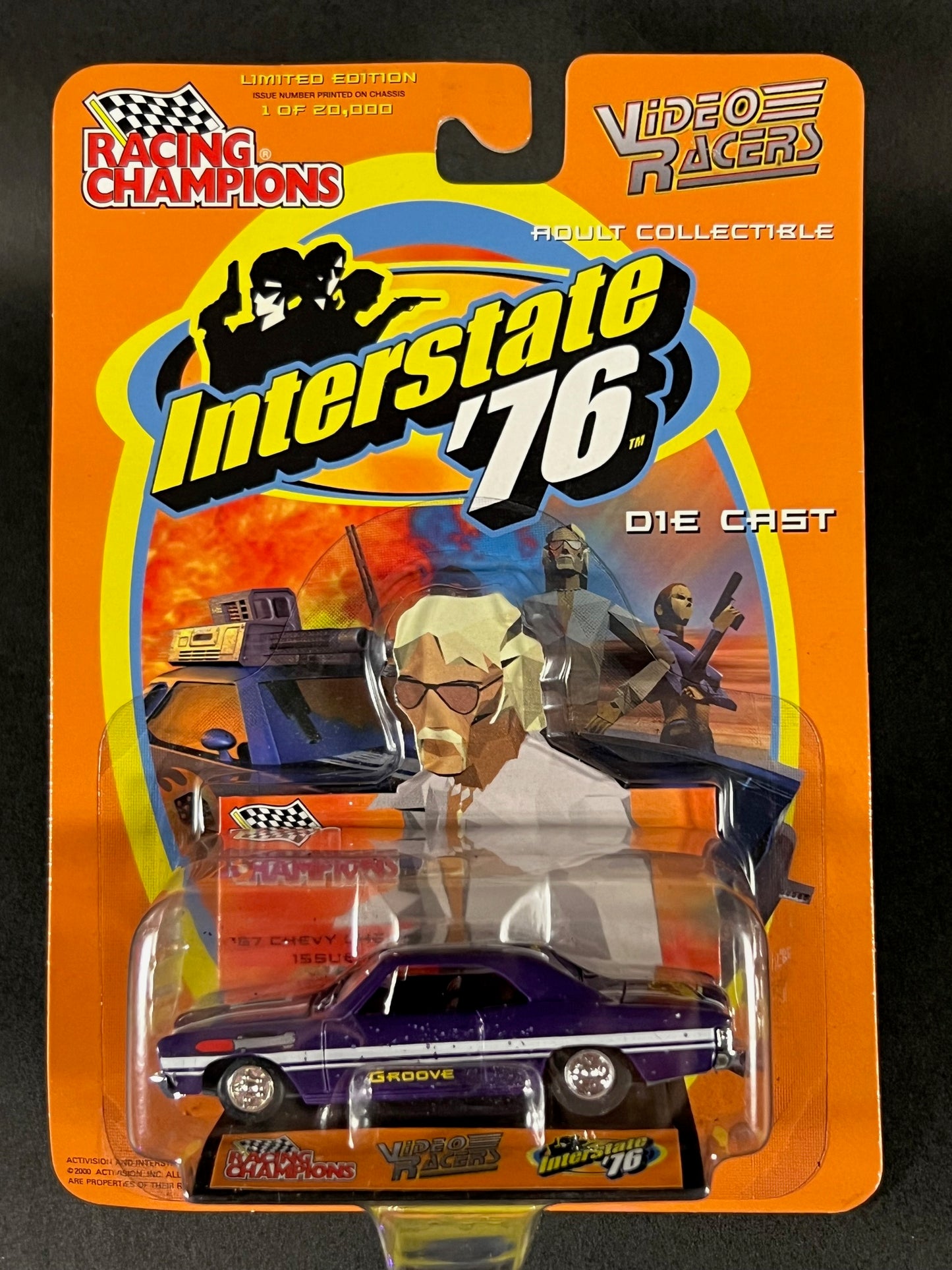 Racing Champions 2000 Video Racers Interstate '76 #5 '67 Chevy Chevelle, Purple