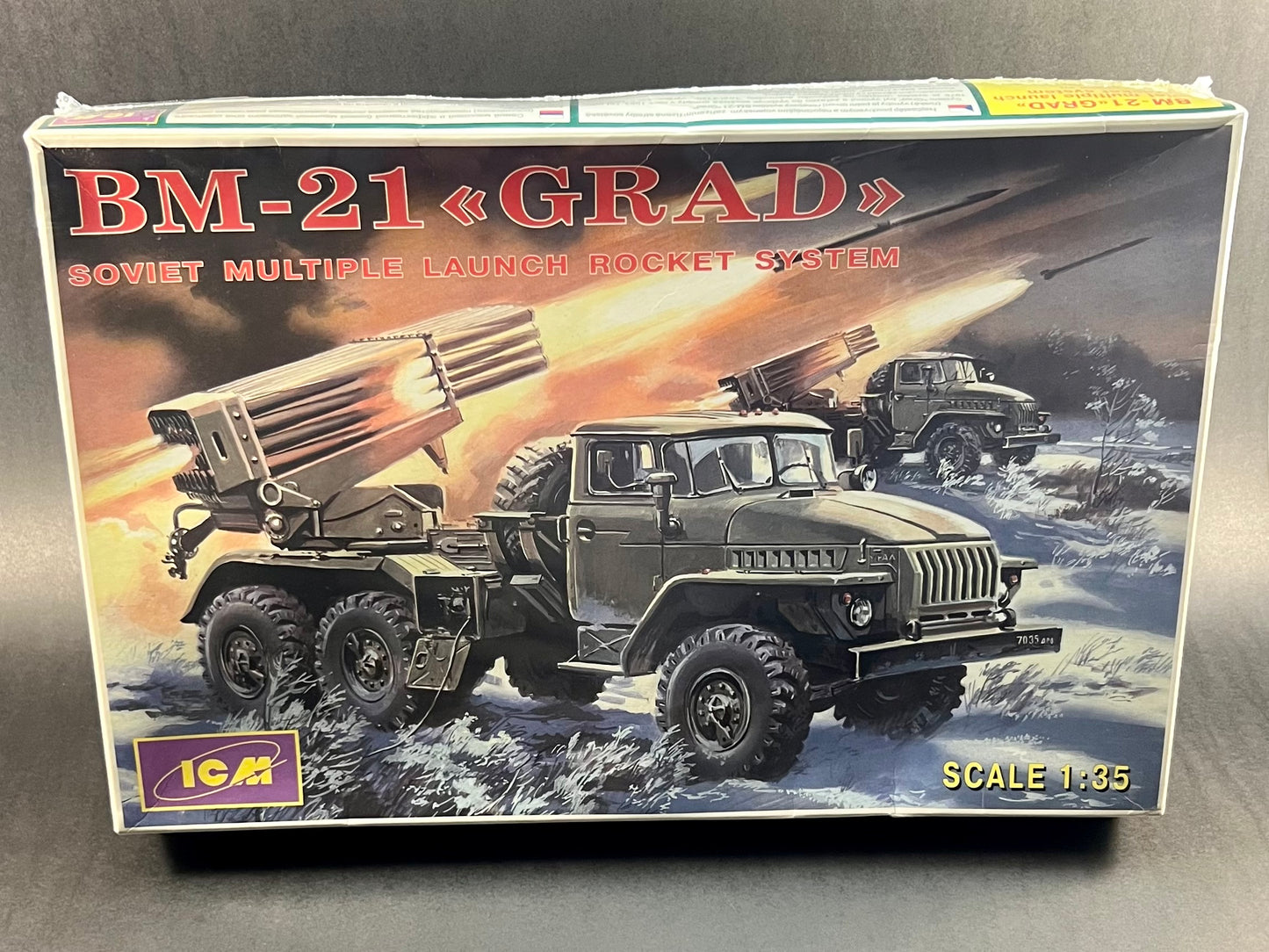 ICM Model Kit 35381 1:35 Scale BM-21 "Grad" Soviet Multiple Launch Rocket System