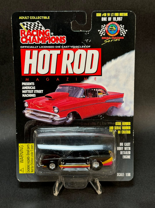 1997 Racing Champions Hot Rod Magazine Issue #50 '64 1/2 Mustang, Black