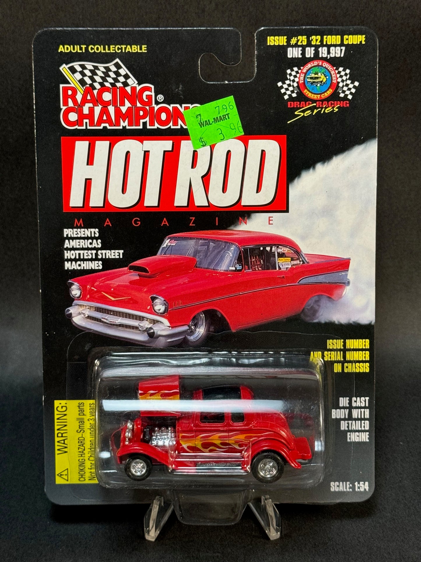 1997 Racing Champions Hot Rod Magazine Issue #25 '32 Ford Coupe, Red