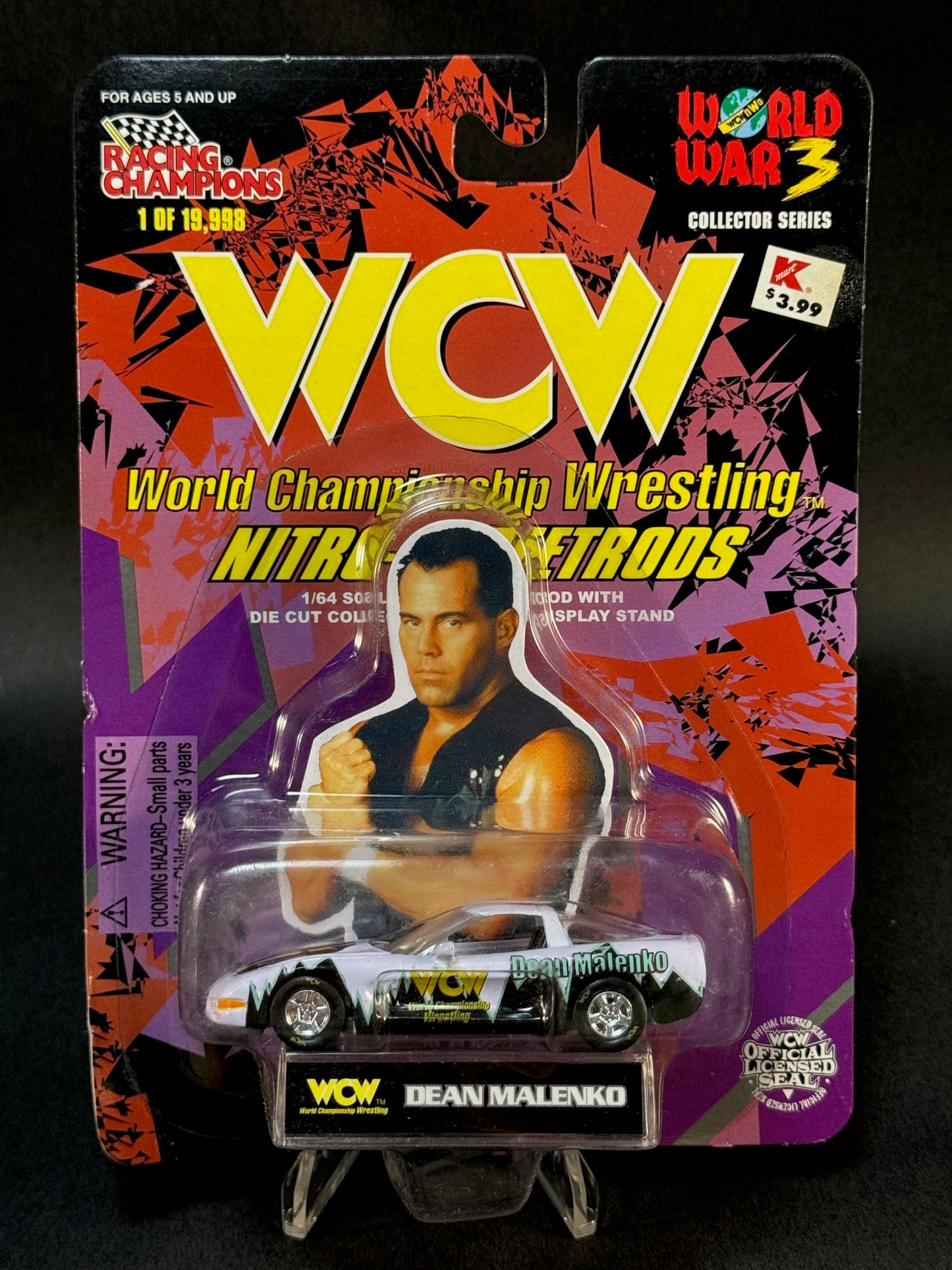 1998 Racing Champions WCW Nitro StreetRods World War 3 Dean Malenko, White