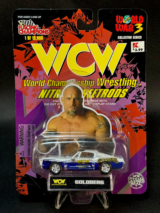 1998 Racing Champions WCW Nitro StreetRods World War 3 Goldberg, White and Blue