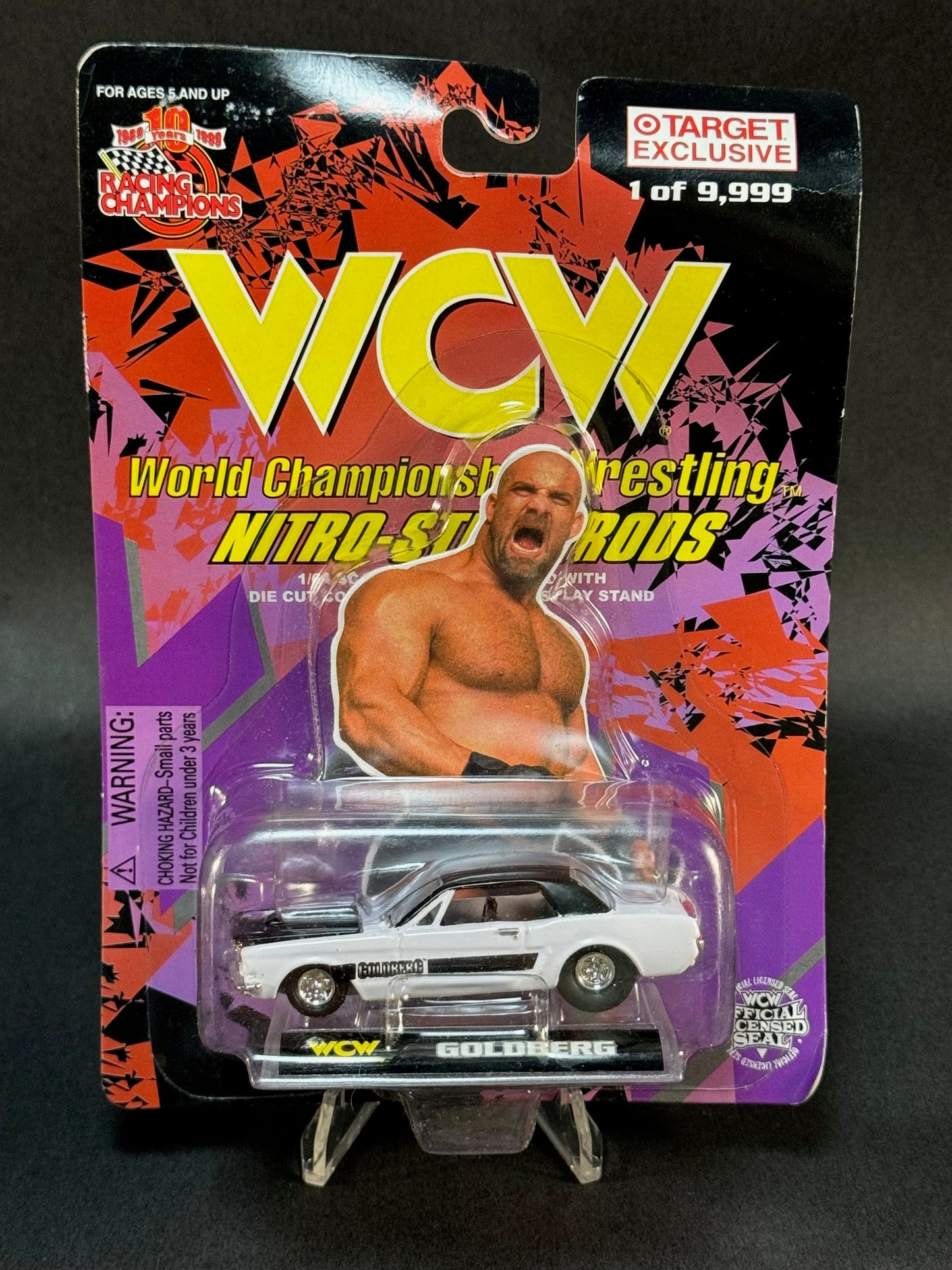 1999 Racing Champions WCW Nitro StreetRods Target Exclusive Goldberg, White