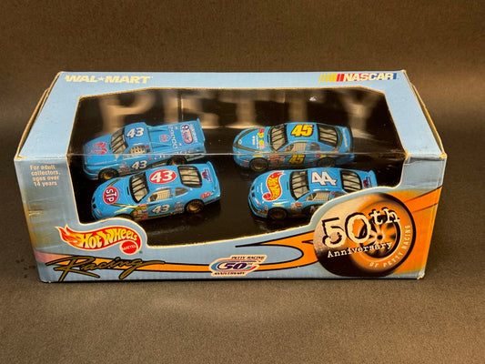 1999 Hot Wheels Racing NASCAR 50th Anniversary of Petty Racing 4 Car Set