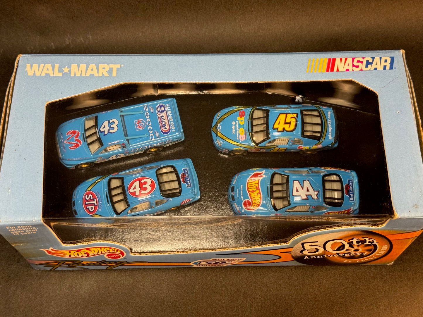 1999 Hot Wheels Racing NASCAR 50th Anniversary of Petty Racing 4 Car Set