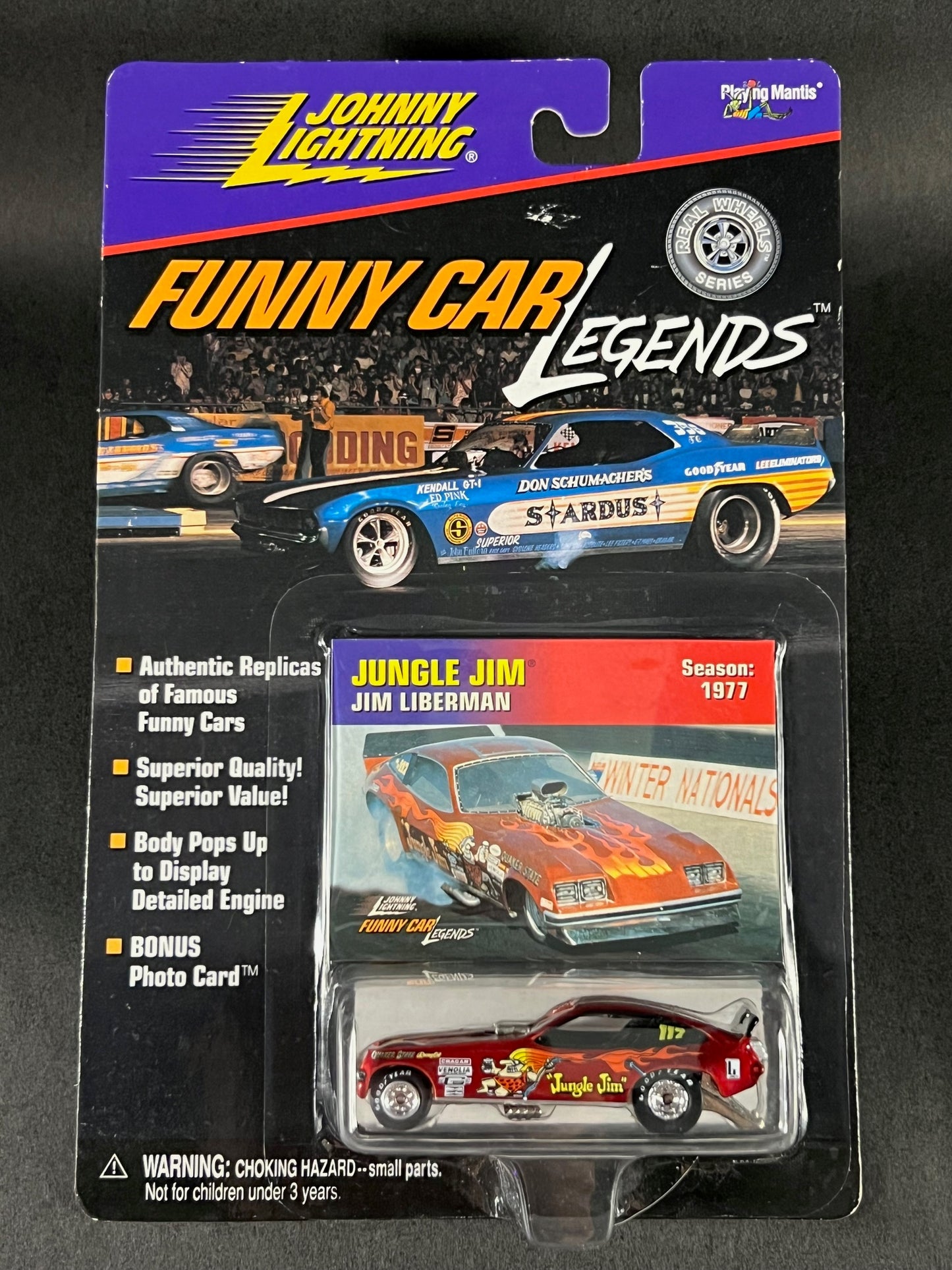 Johnny Lightning 1998 Funny Car Legends 1977 Season Jungle Jim Liberman, Red