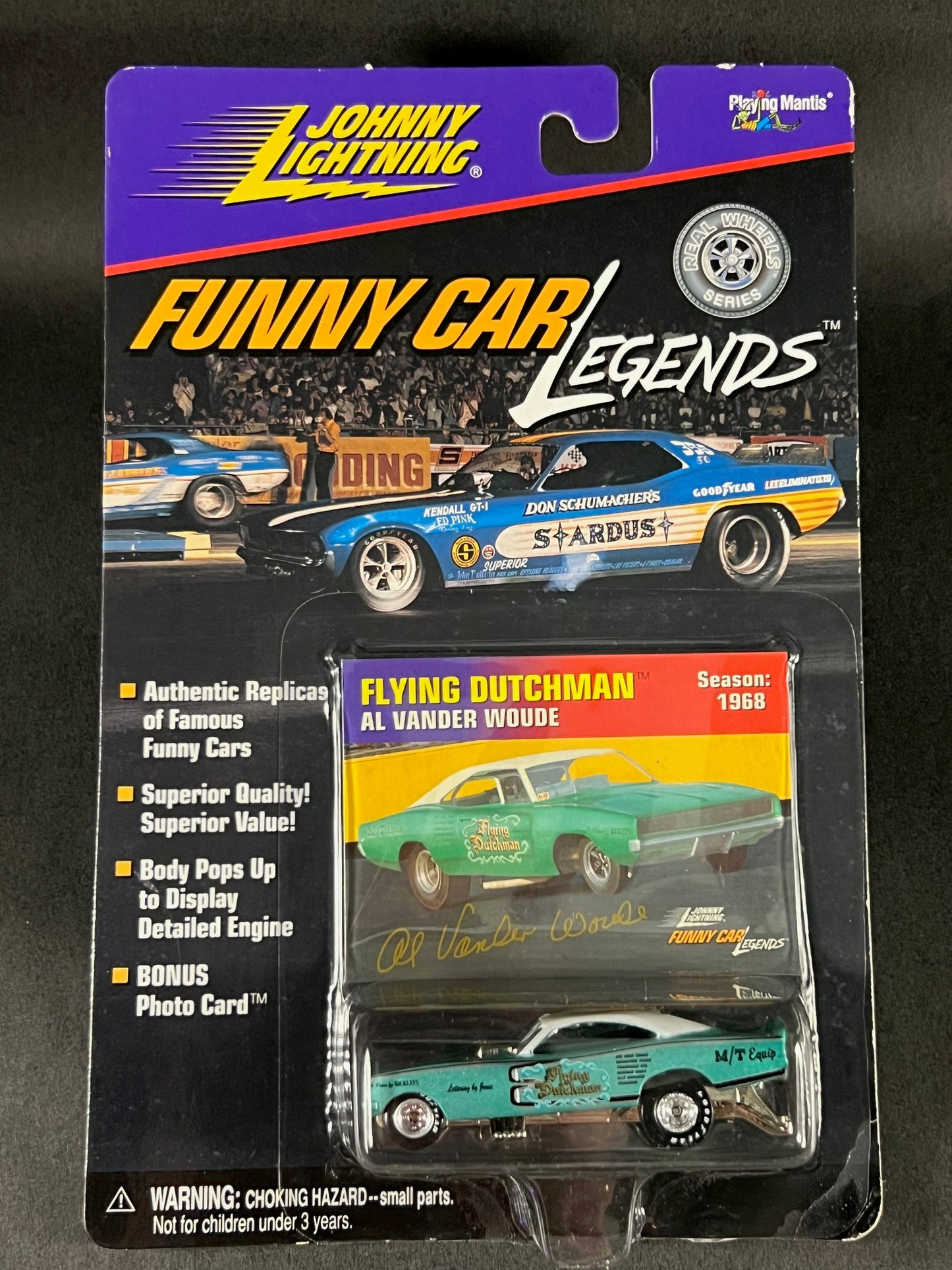 Johnny Lightning 1998 Funny Car Legends 1968 Season Flying Dutchman Al Vander Woude, Green