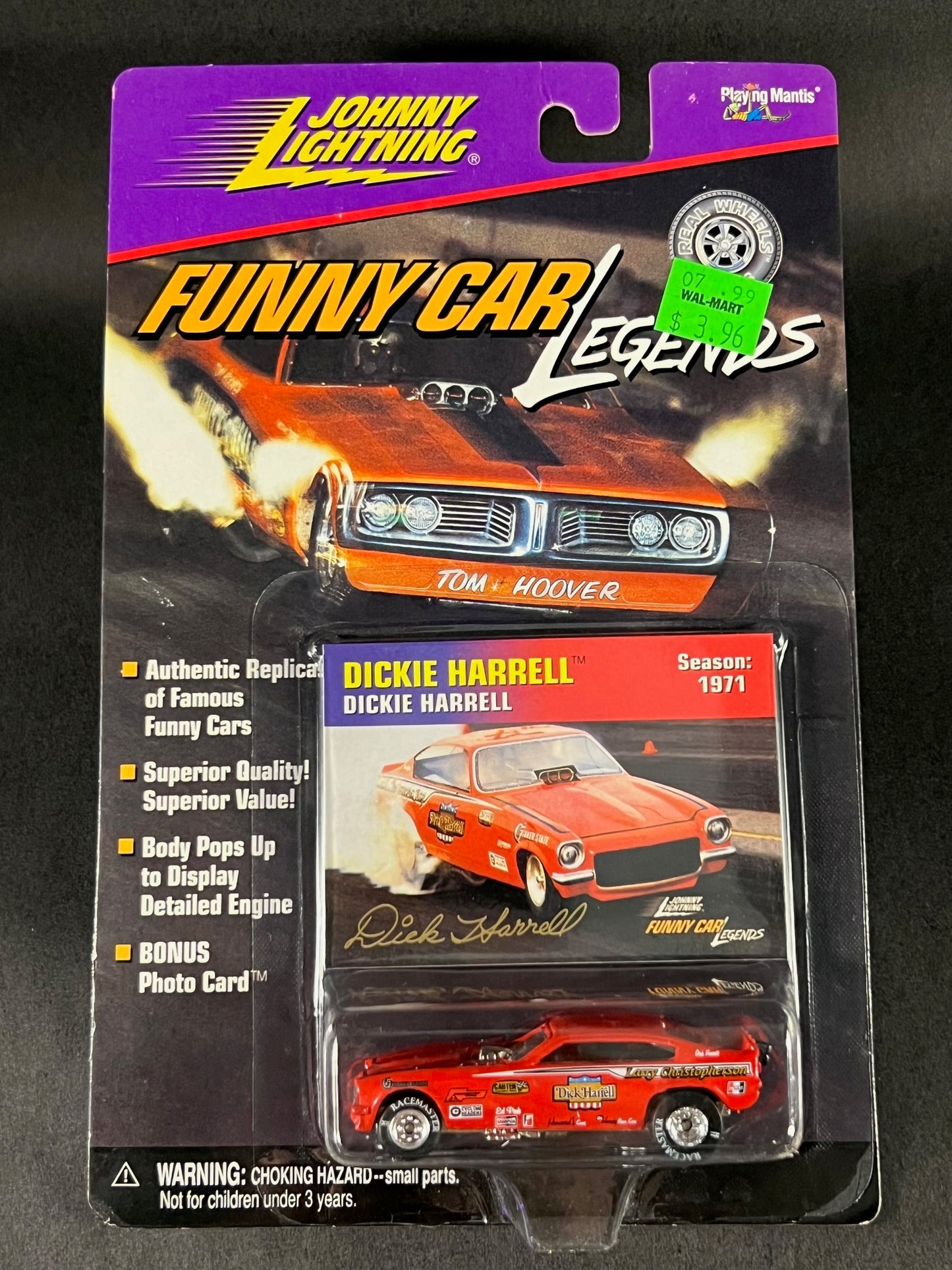 Johnny Lightning 1999 Funny Car Legends 1971 Season Dickie Harrell, Red