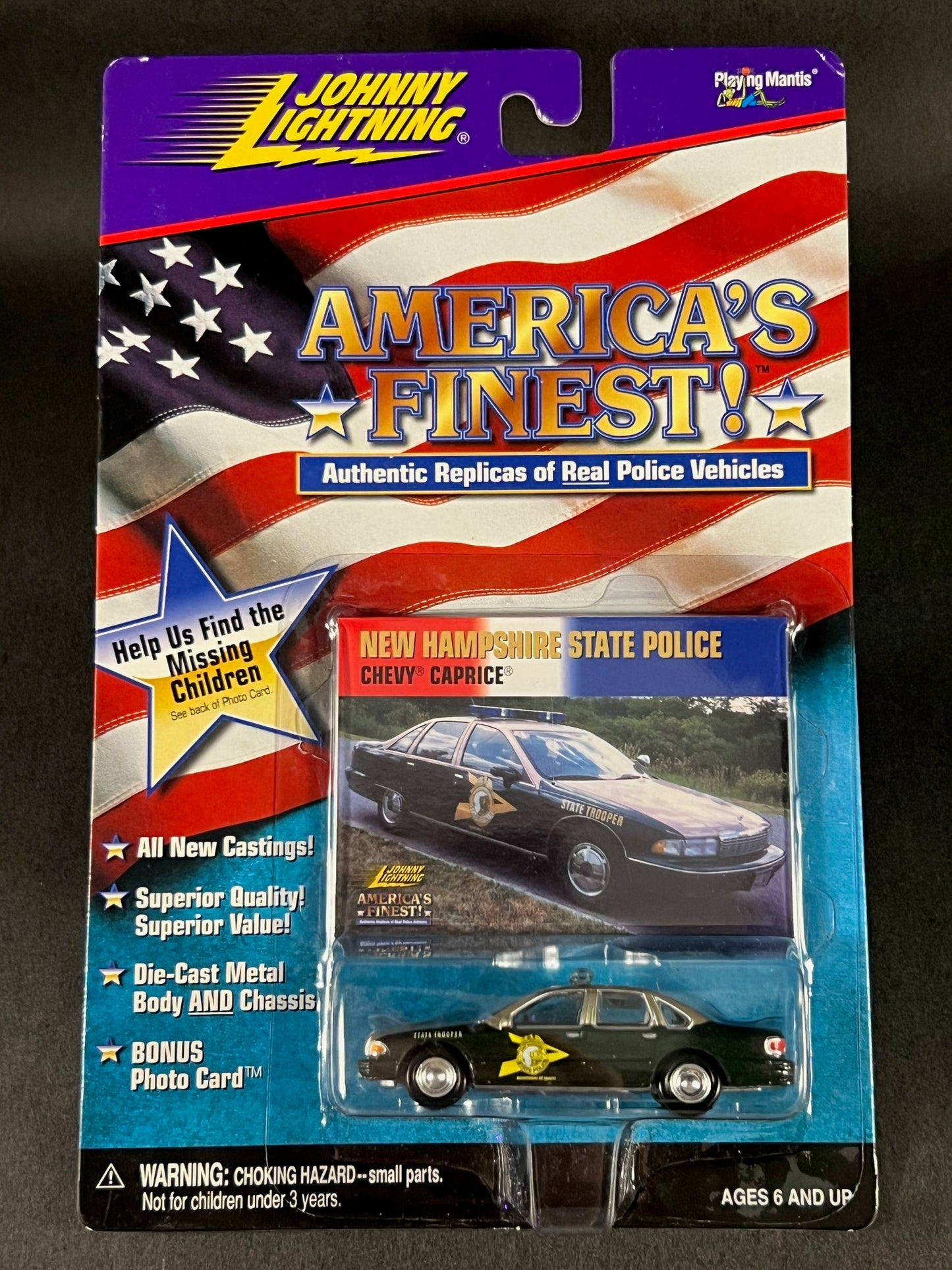 Johnny Lightning 1999 America's Finest! New Hampshire State Police Tammy Belanger