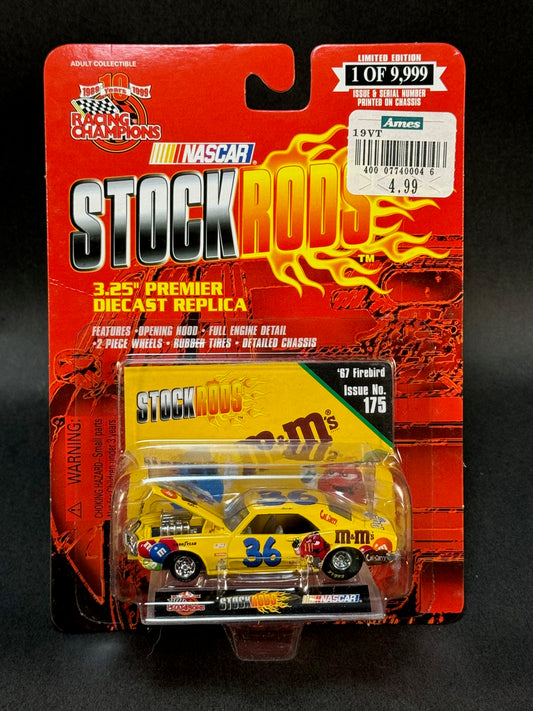 1999 Racing Champions NASCAR Stock Rods #175 '67 Firebird, Yellow