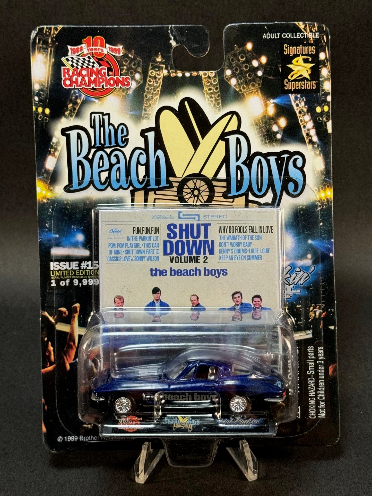 1999 Racing Champions Hot Rockin' Steel Issue #15 The Beach Boys Shut Down Volume 2, Blue