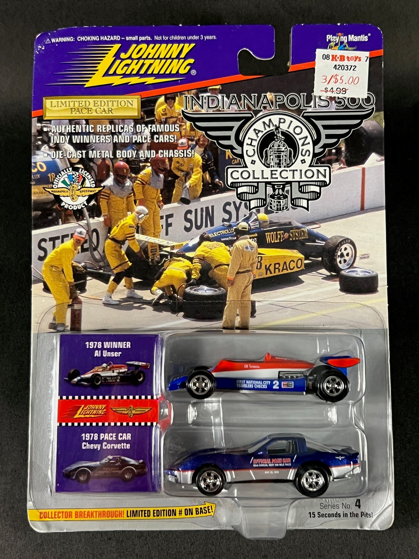 Johnny Lightning 1996 Indianapolis 500 Champions Series 4 1978 Al Unser