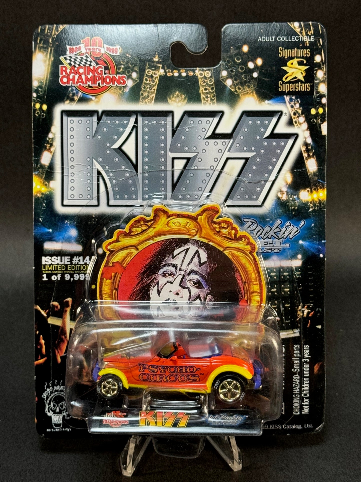 1999 Racing Champions Hot Rockin' Steel Issue #14 KISS Psycho Circus, Orange