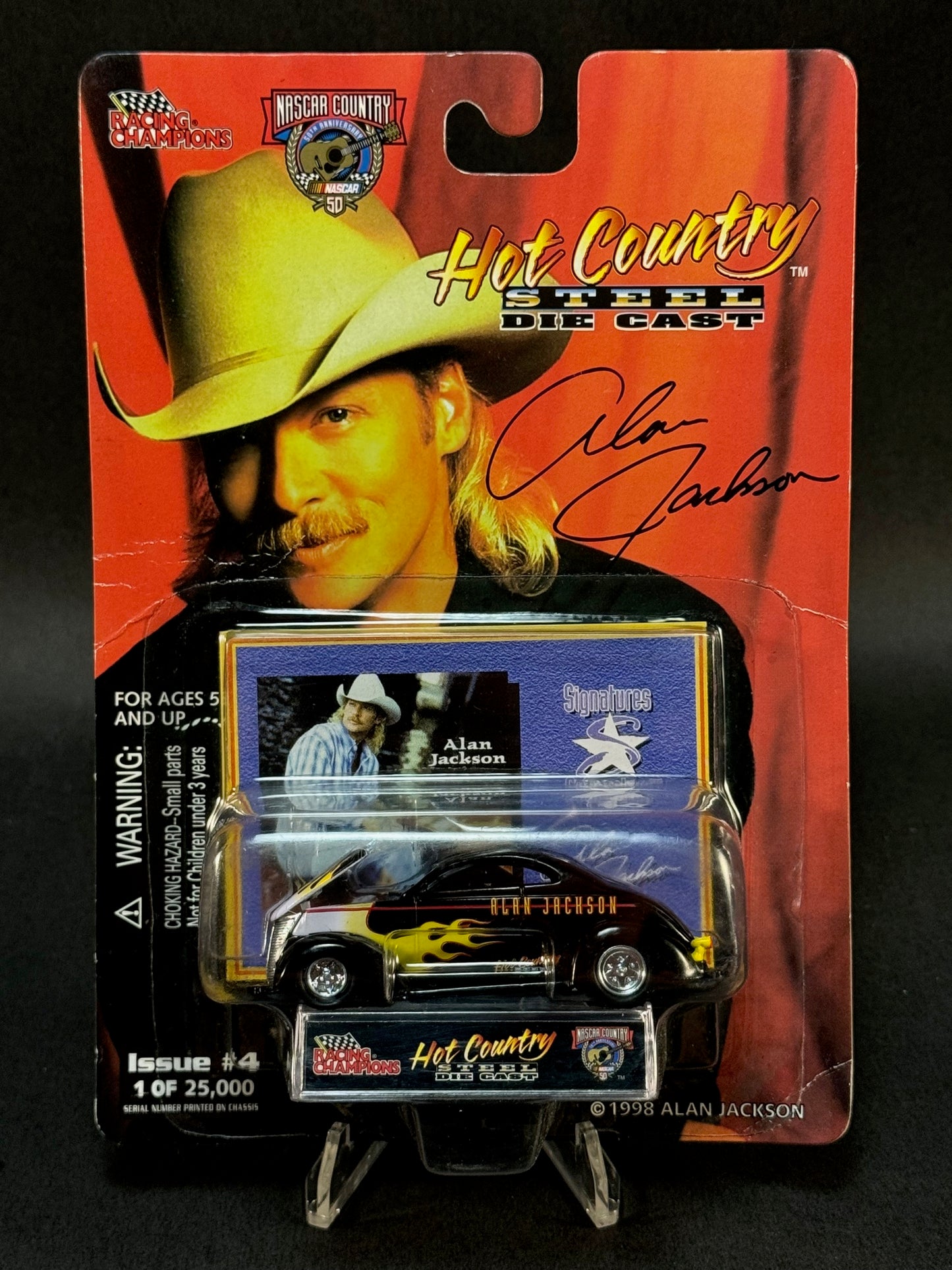 1998 Racing Champions Hot Country Steel Issue #4 Alan Jackson, Black