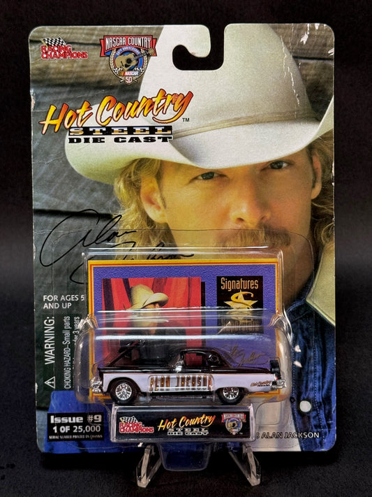 1998 Racing Champions Hot Country Steel Issue #9 Alan Jackson, Black and White