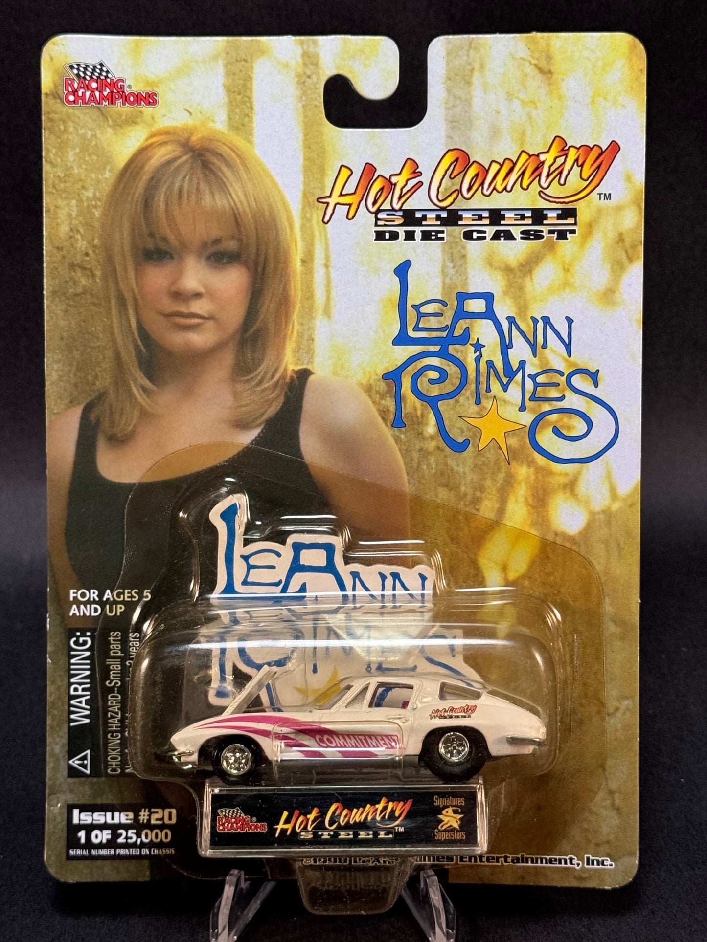 1998 Racing Champions Hot Country Steel Issue #20 LeAnn Rimes Commitment, White