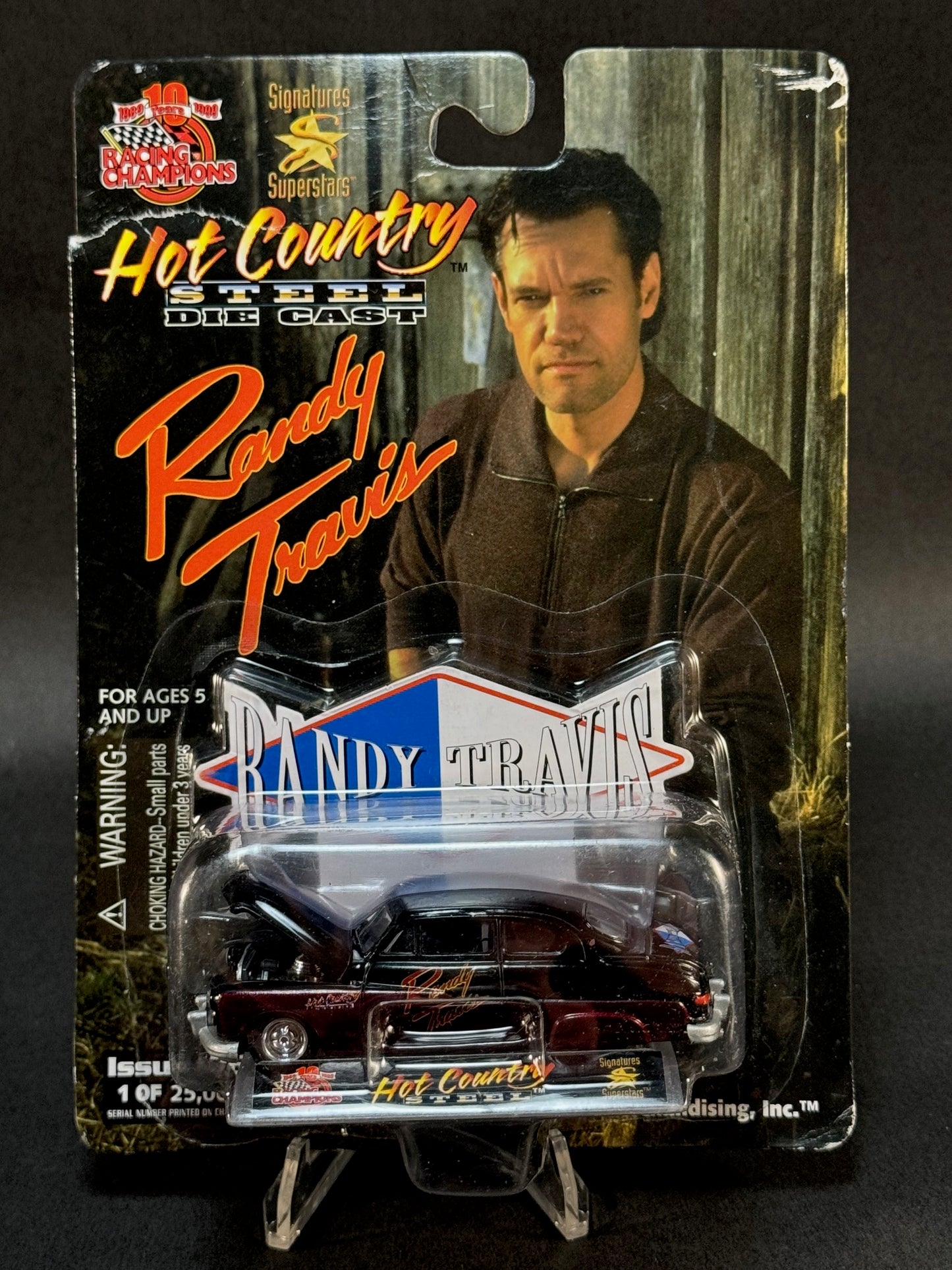 1999 Racing Champions Hot Country Steel Issue #26 Randy Travis, Black