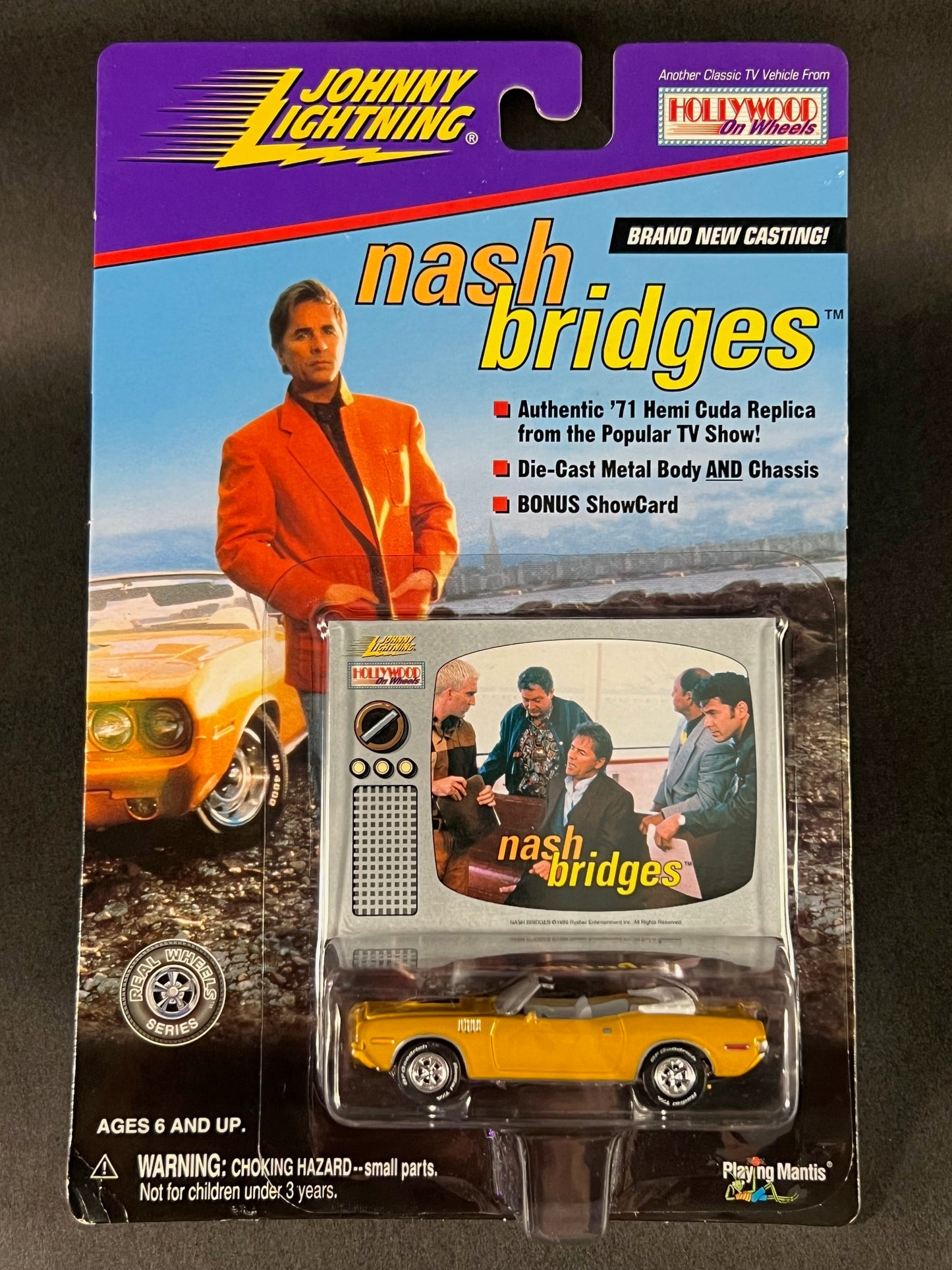 Johnny Lightning 1999 Hollywood On Wheels Nash Bridges '71 Hemi Cuda (Ver 5)