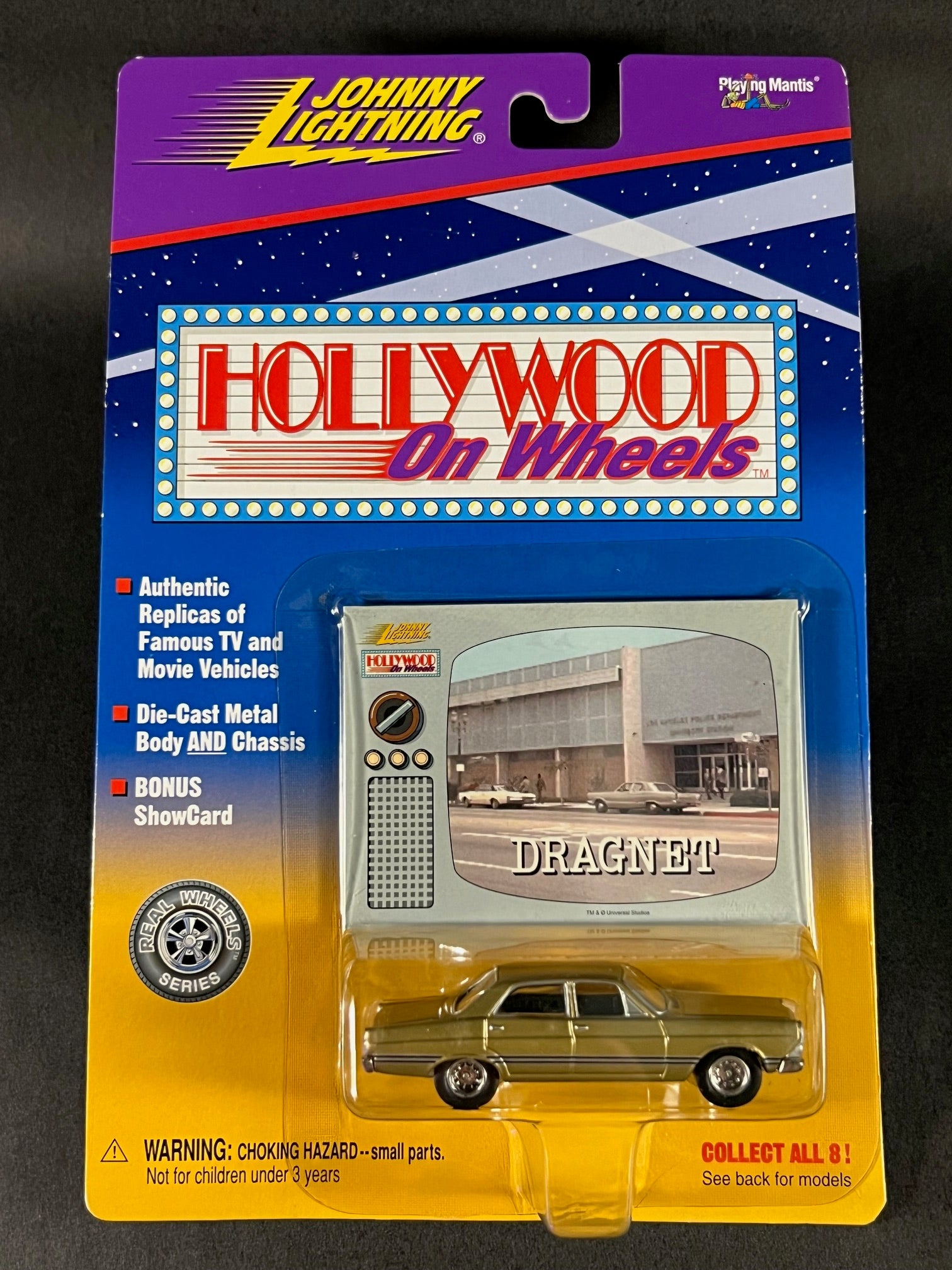 Johnny Lightning 1998 Hollywood On Wheels Dragnet 1966 Ford Fairlane ...