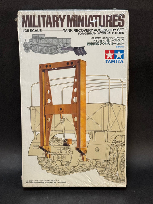 2000 Tamiya Model Kit MM243 1:35 Scale Tank Recovery Accessory Set for German 18 Ton Half-Track