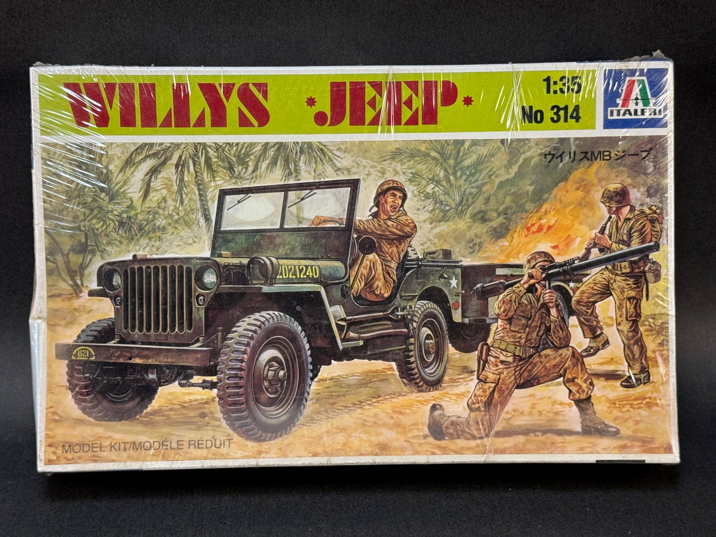 1980 Italeri Model Kit 314 1:35 Scale Willys Jeep