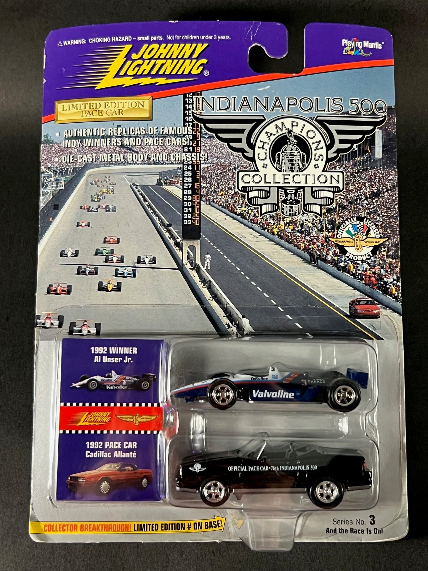 Johnny Lightning 1996 Indianapolis 500 Champions Series 3 1992 Al Unser, Jr.