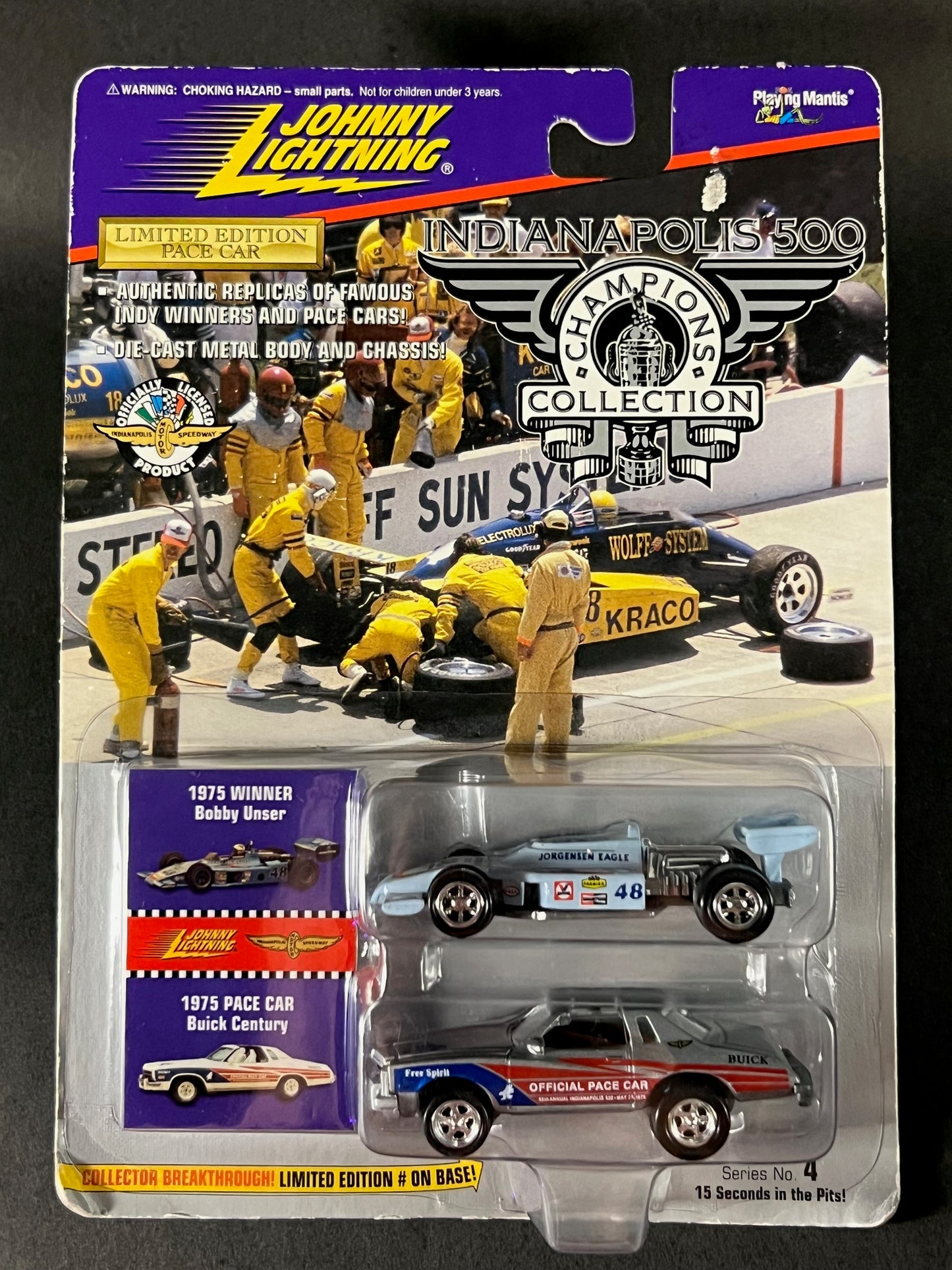 Johnny Lightning 1996 Indianapolis 500 Champions Series 4 1975 Bobby Unser