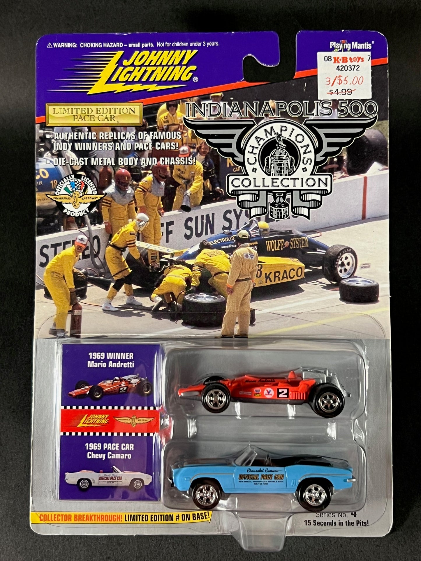 Johnny Lightning 1996 Indianapolis 500 Champions Series 4 1969 Mario Andretti