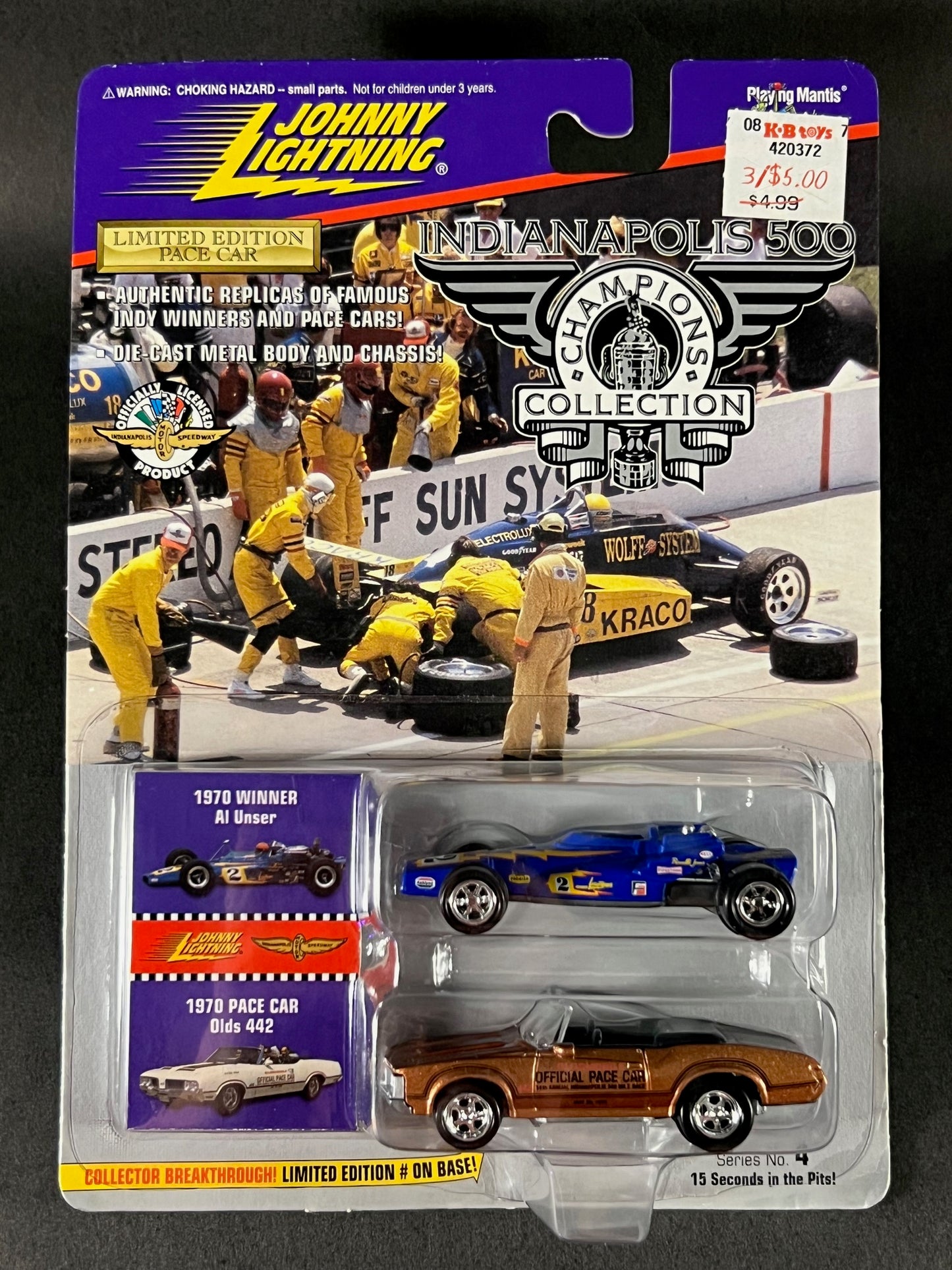 Johnny Lightning 1996 Indianapolis 500 Champions Series 4 1970 Al Unser