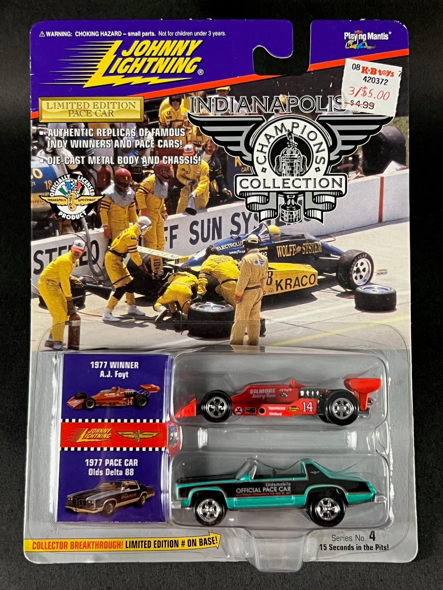 Johnny Lightning 1996 Indianapolis 500 Champions Series 4 1977 A.J. Foyt