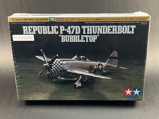 Tamiya Model 60770 1:72 Scale Republic P-47D Thunderbolt "Bubbletop"