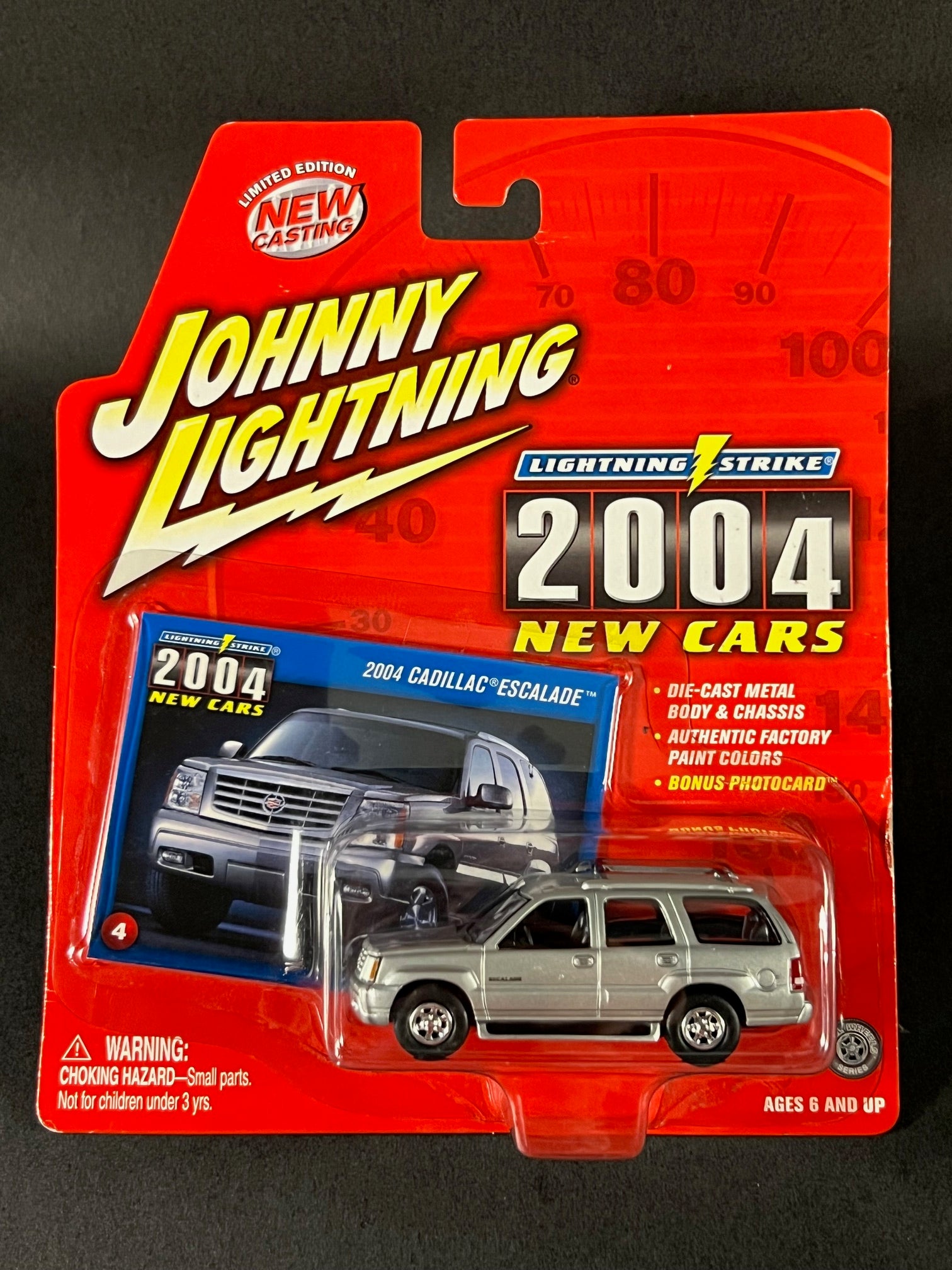 Johnny Lightning 2004 New Cars #4 2004 Cadillac Escalade, Silver ...