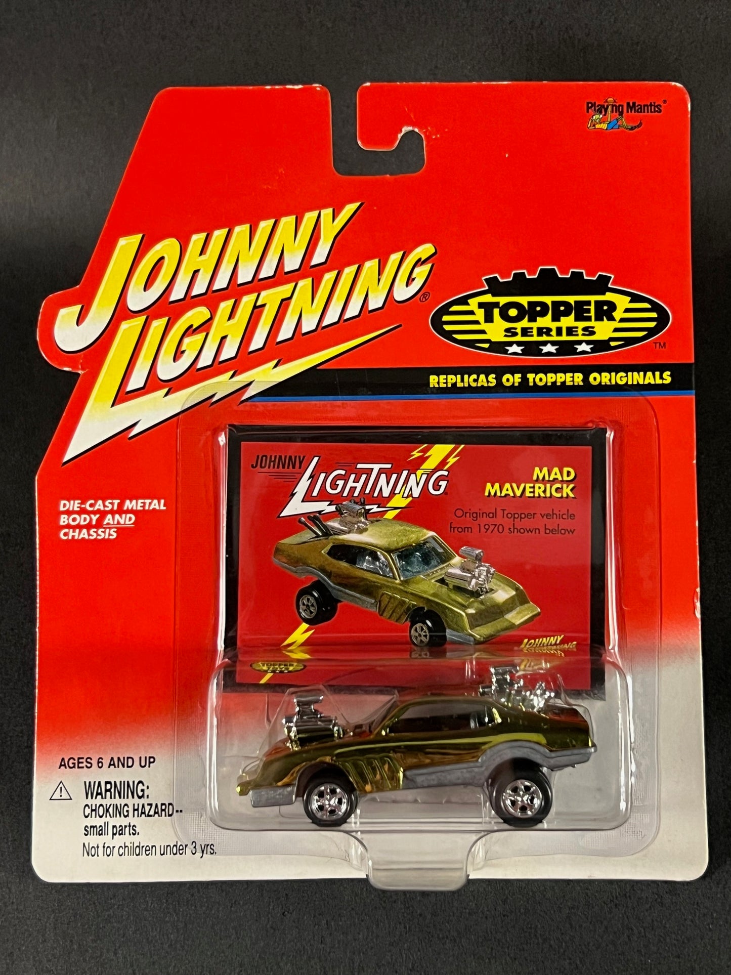 Johnny Lightning 2000 Topper Series Mad Maverick, Gold