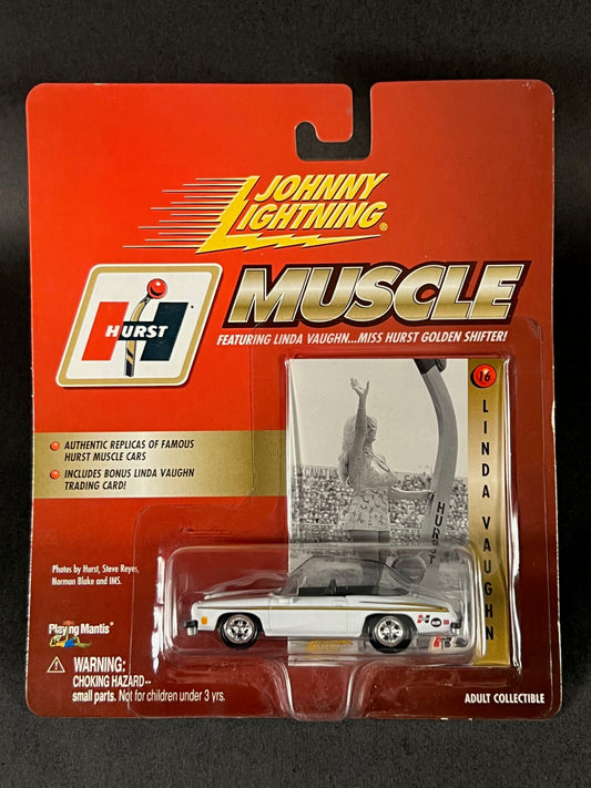 Johnny Lightning 2000 Hurst Muscle #16 Linda Vaughn '74 Olds 442 Cutlass, White