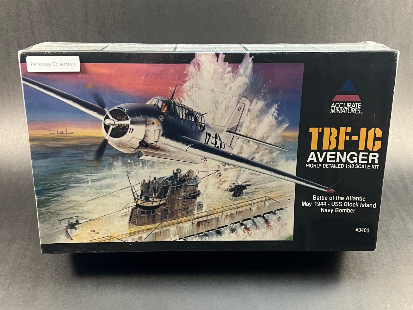 Accurate Miniatures Model Kit 3403 1:48 Scale TBF-1C Avenger 'Battle of the Atlantic'