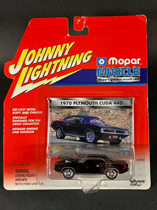 Johnny Lightning 2001 Mopar Muscle 1970 Plymouth Cuda 440, Black