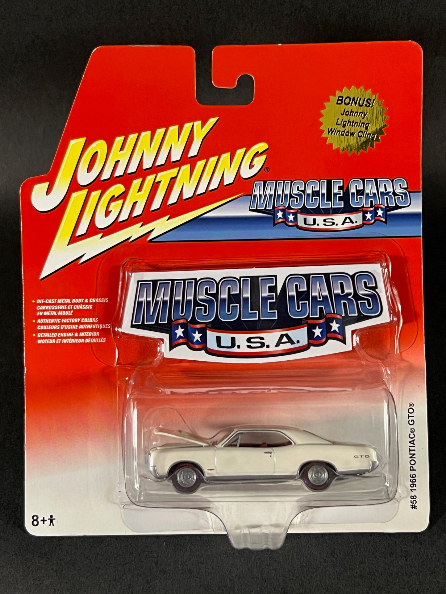 2006 Johnny Lightning Muscle Cars USA #58 1966 Pontiac GTO, White