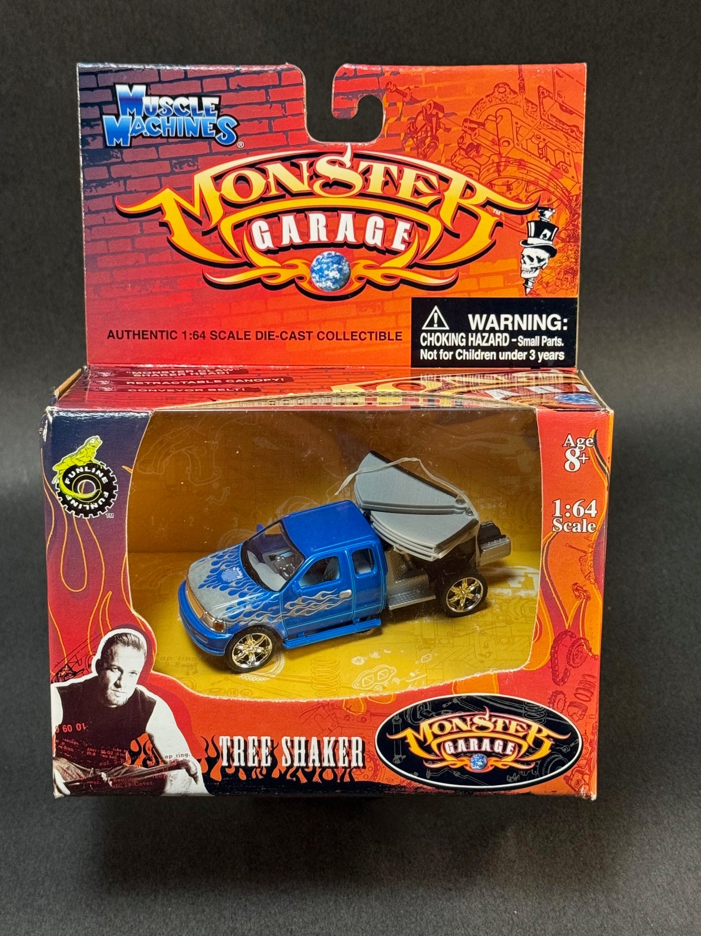 2004 Muscle Machines Monster Garage Tree Shaker, Blue