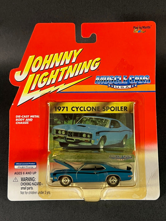 Johnny Lightning 2000 Muscle Cars USA 1971 Cyclone Spoiler, Blue