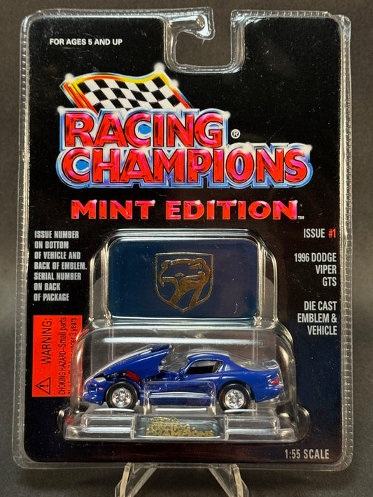 1996 Racing Champions MINT Edition Issue #1 1996 Dodge Viper GTS, Blue