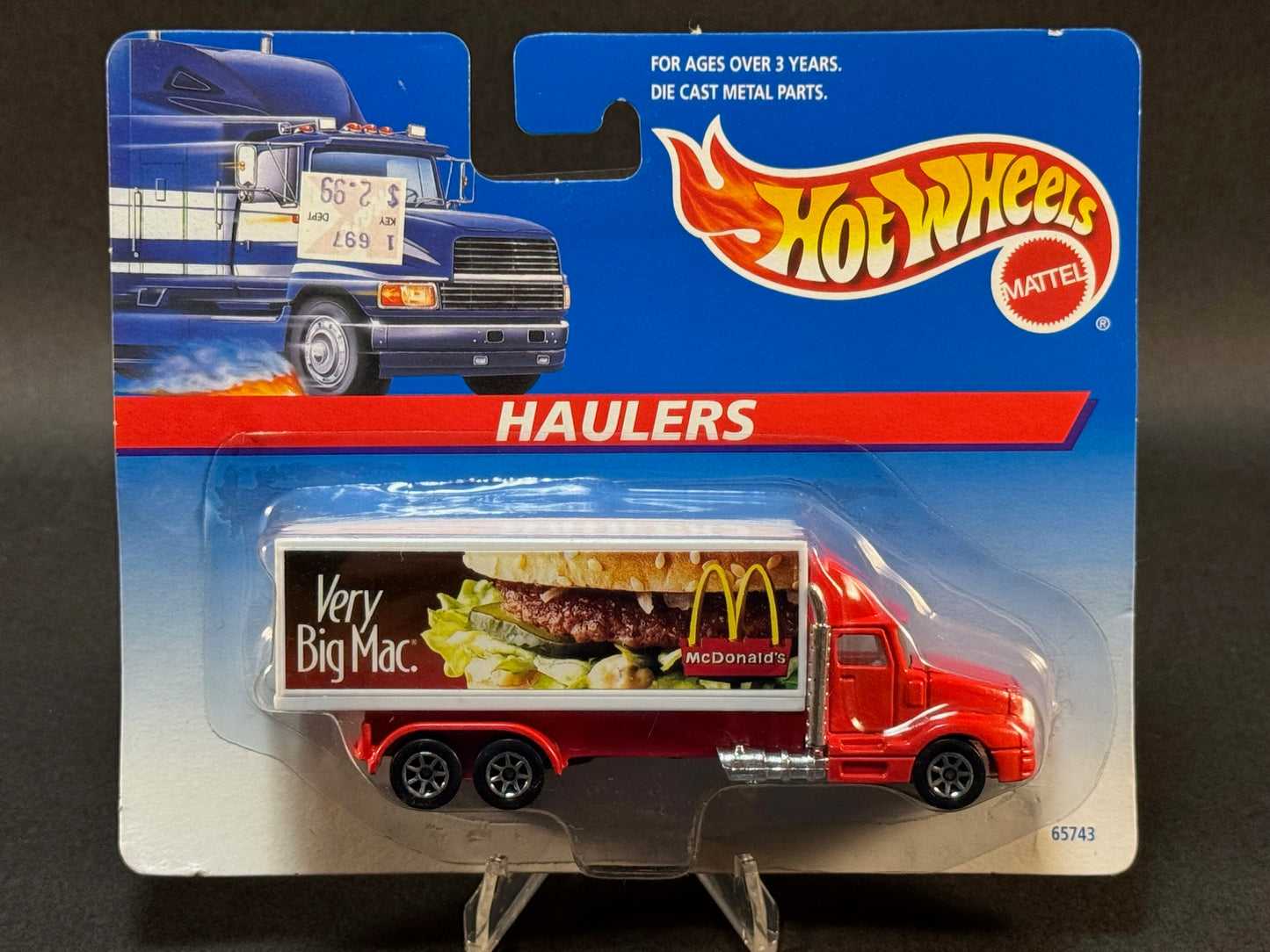 1996 Hot Wheels Haulers McDonald's Very Big Mac, Red