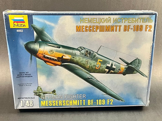 Zvezda Model Kit 4802 1:48 Scale German Fighter Messerschmitt BF-109 F2