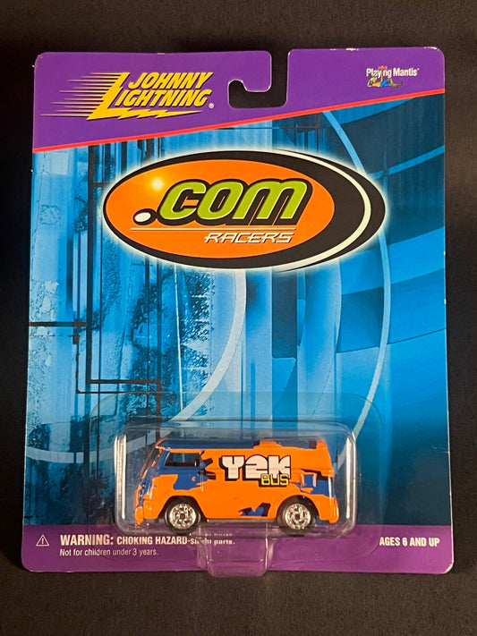 Johnny Lightning 1999 .com Racers Series Y2K Bus, Orange