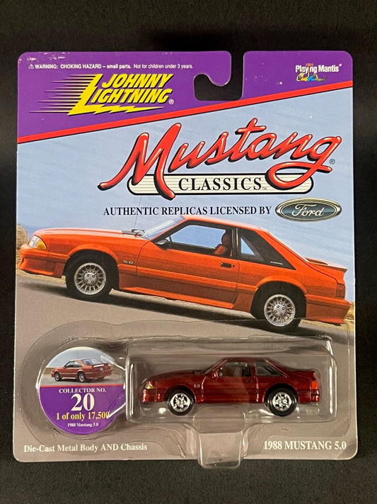 Johnny Lightning 1997 Mustang Classics #20 1988 Mustang 5.0, Red