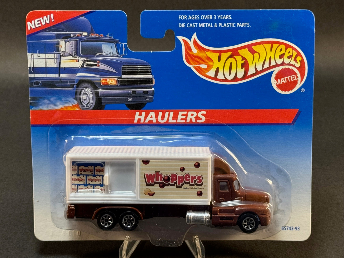 1997 Hot Wheels Haulers Whoppers Truck, Brown