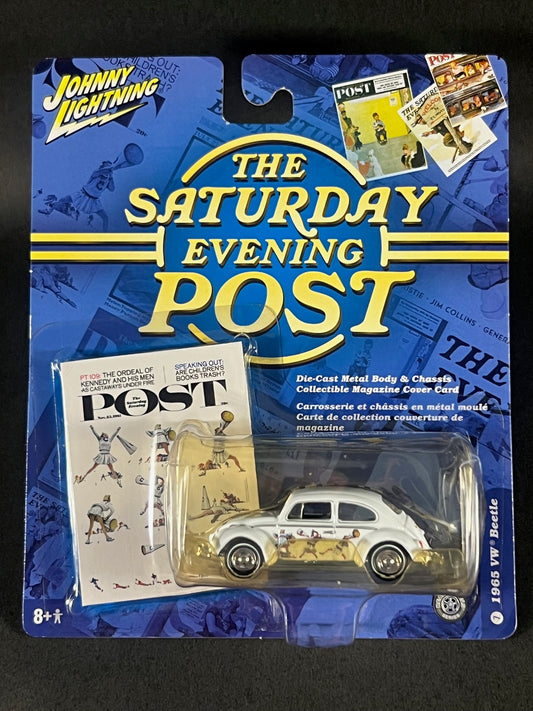 Johnny Lightning 2005 The Saturday Evening Post #7 1965 VW Beetle, White