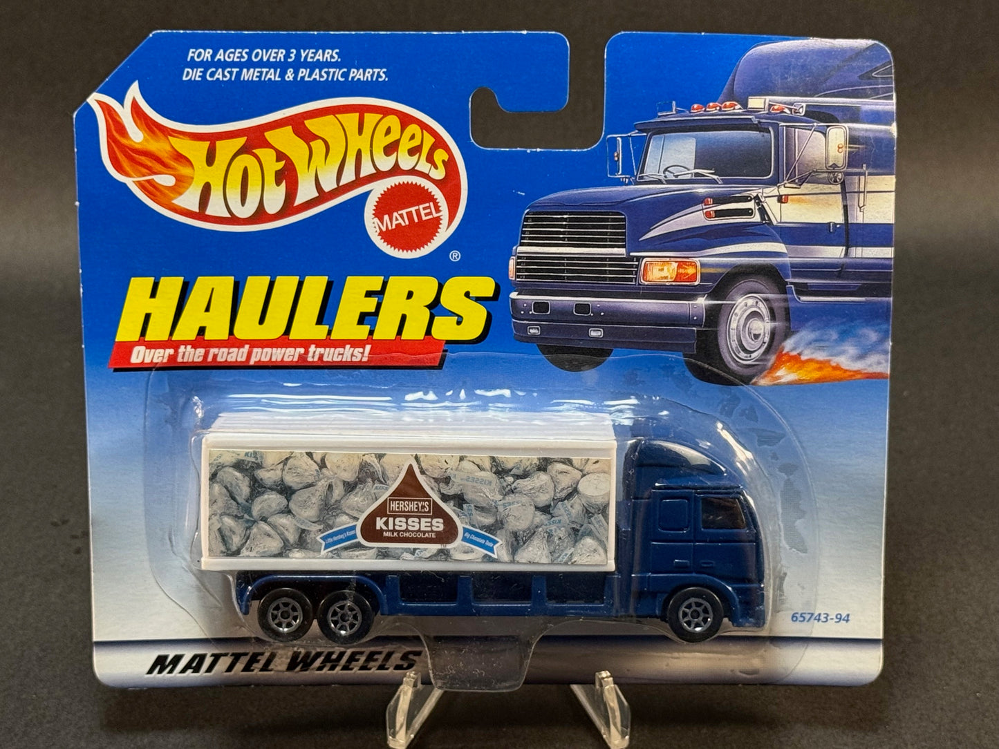 1998 Hot Wheels Haulers Hershey's Kisses Truck, Blue