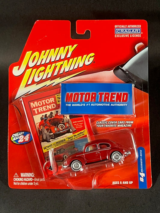 Johnny Lightning 2006 Motor Trend #4 Volkswagen Beetle, Red